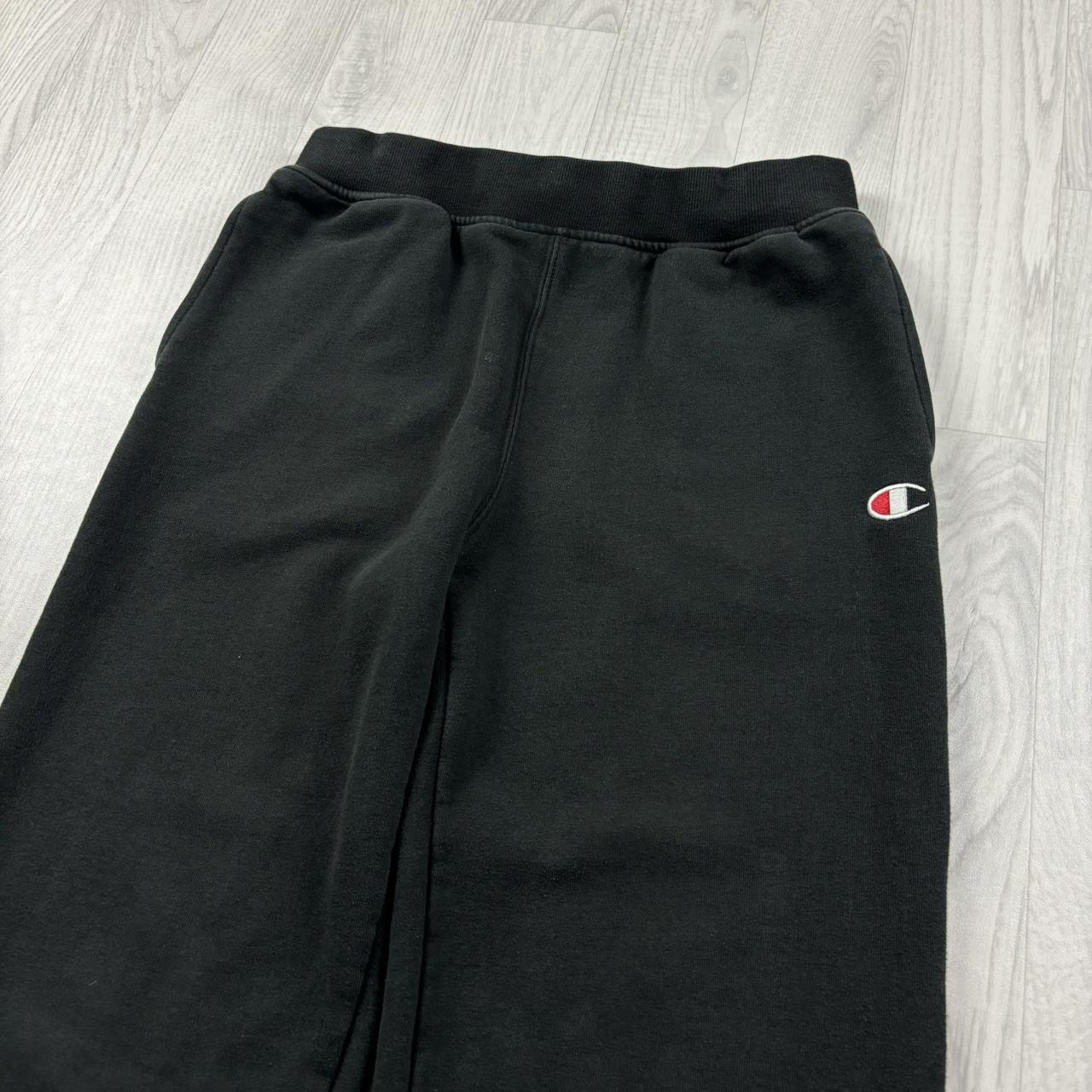VINTAGE 00s CHAMPION COTTON SWEATPANTS BLACK