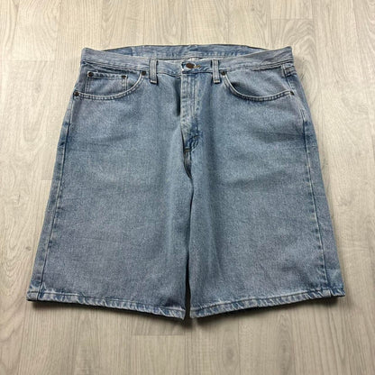 VINTAGE 00s WRANGLER BAGGY LOOSE JORTS BLUE