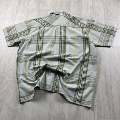 VINTAGE Y2K ANIMAL CHECKERED SHORT SLEEVE SHIRT MULTI