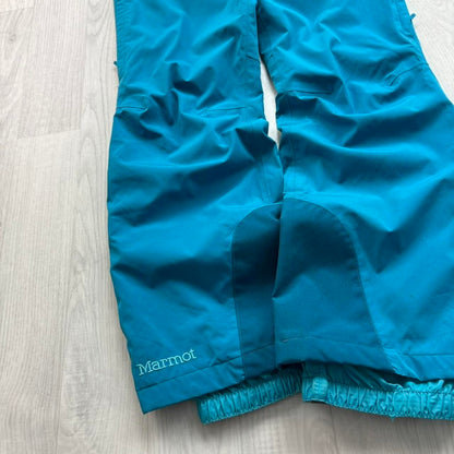 VINTAGE Y2K MARMOT BAGGY SKI PANTS SALOPETTES BLUE