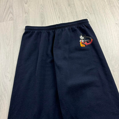 VINTAGE 90s DISNEY BAGGY COTTON SWEATPANTS NAVY