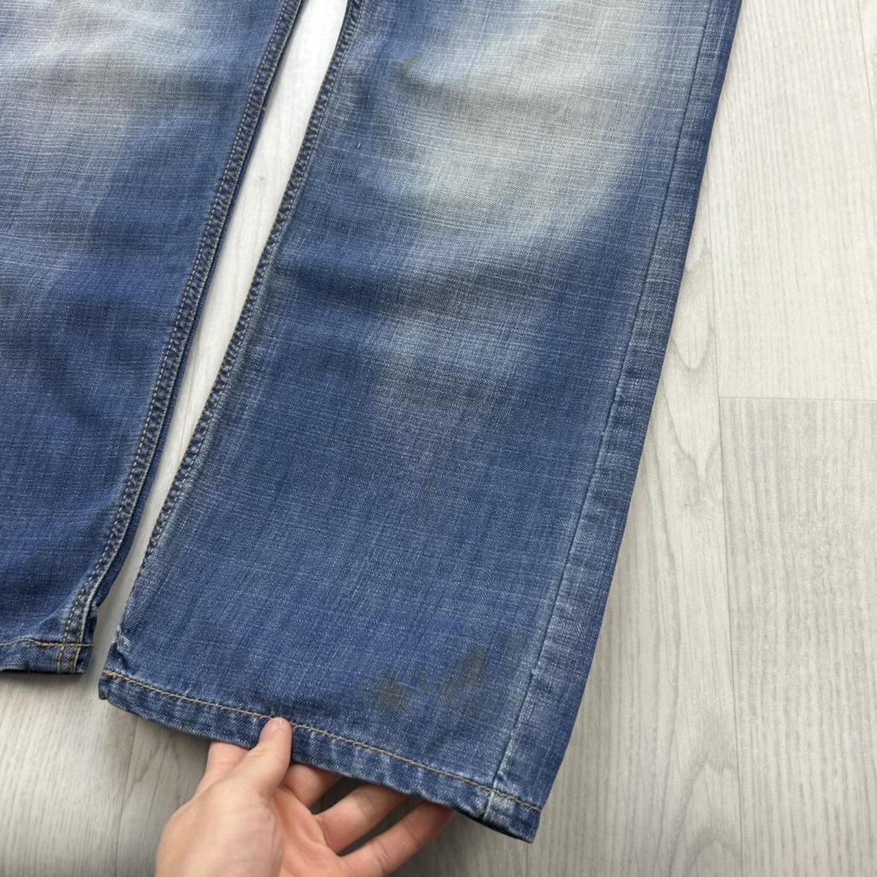 VINTAGE Y2K TIMEZONE STRAIGHT LEG BAGGY JEANS BLUE