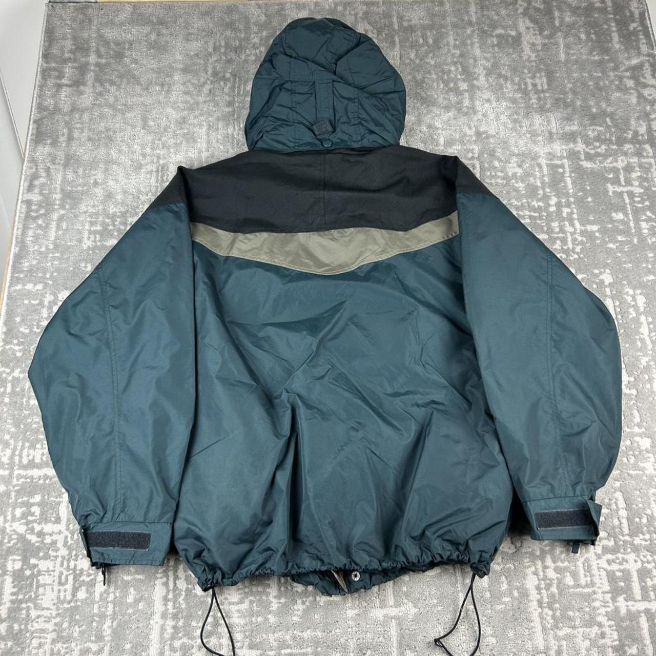 VINTAGE 00s COLUMBIA TECHNICAL HOODED UTILITY JACKET GREEN