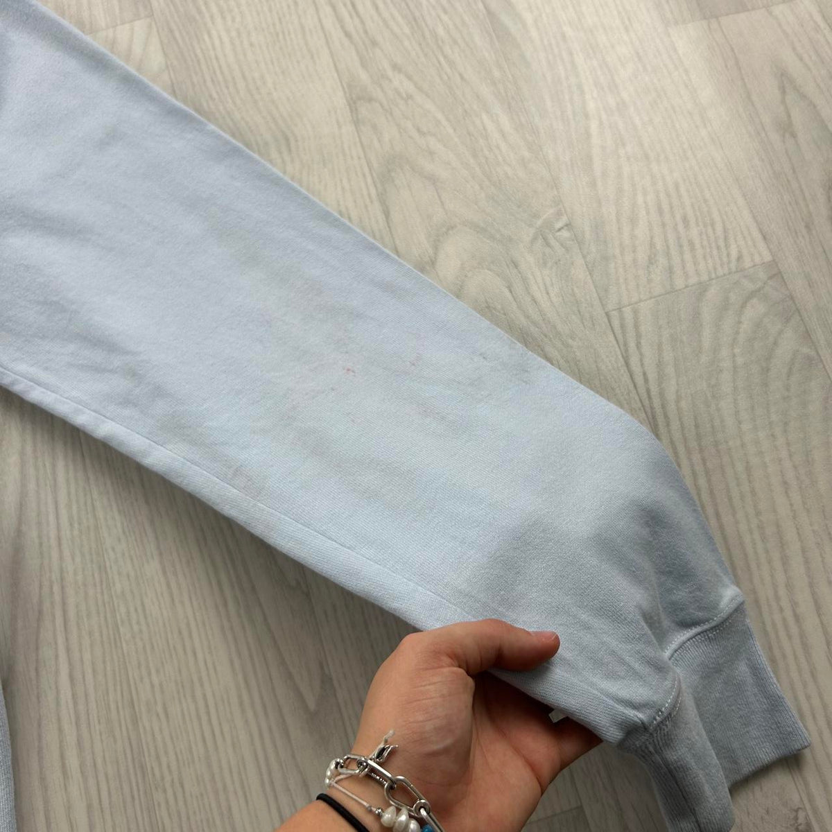 VINTAGE Y2K TOMMY HILFIGER STRIPED LONG SLEEVE RUGBY POLO SHIRT SKY BLUE / RED