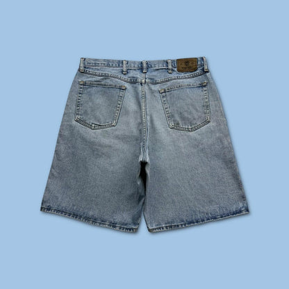 VINTAGE Y2K WRANGLER BAGGY JORTS LIGHT BLUE