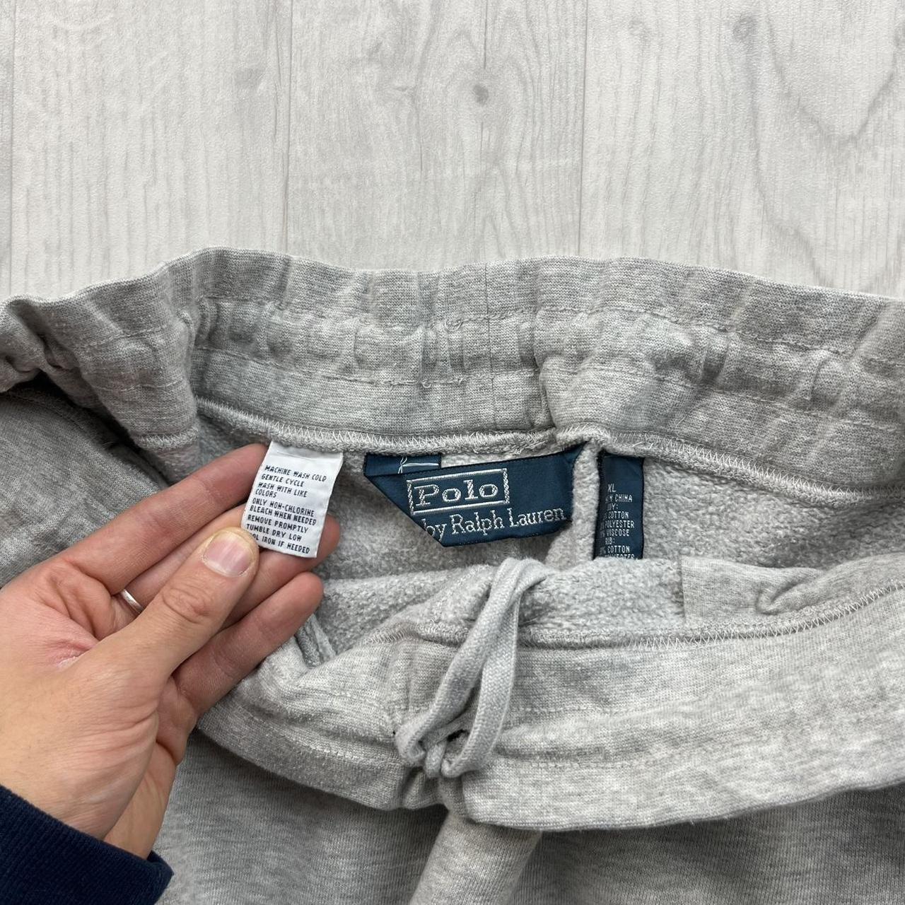 VINTAGE Y2K RALPH LAUREN BAGGY COTTON SWEATPANTS GREY