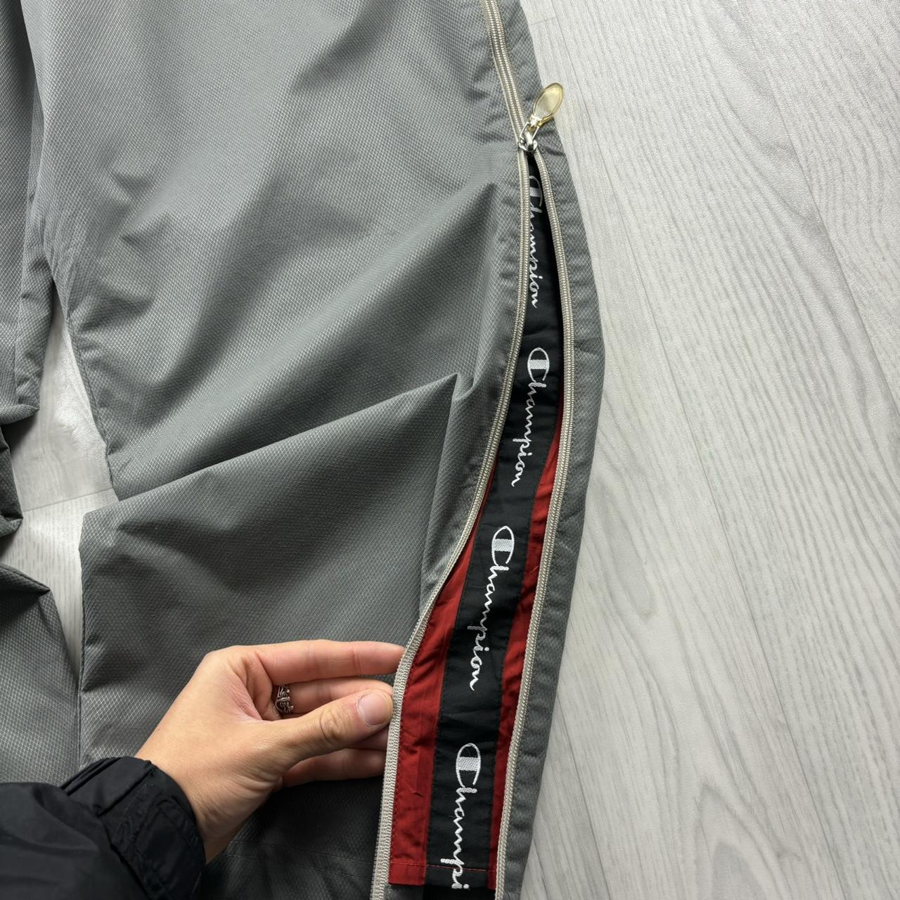 VINTAGE Y2K CHAMPION BAGGY TRACKSUIT BOTTOMS GREY