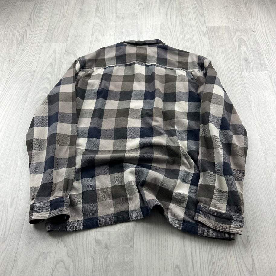 VINTAGE 00s PATAGONIA CHECKERED LONG SLEEVE BUTTON UP FLANNEL SHIRT BROWN