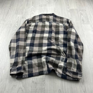 VINTAGE 00s PATAGONIA CHECKERED LONG SLEEVE BUTTON UP FLANNEL SHIRT BROWN