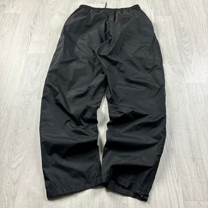 VINTAGE Y2K ADIDAS BAGGY SHELL TRACKSUIT BOTTOMS BLACK