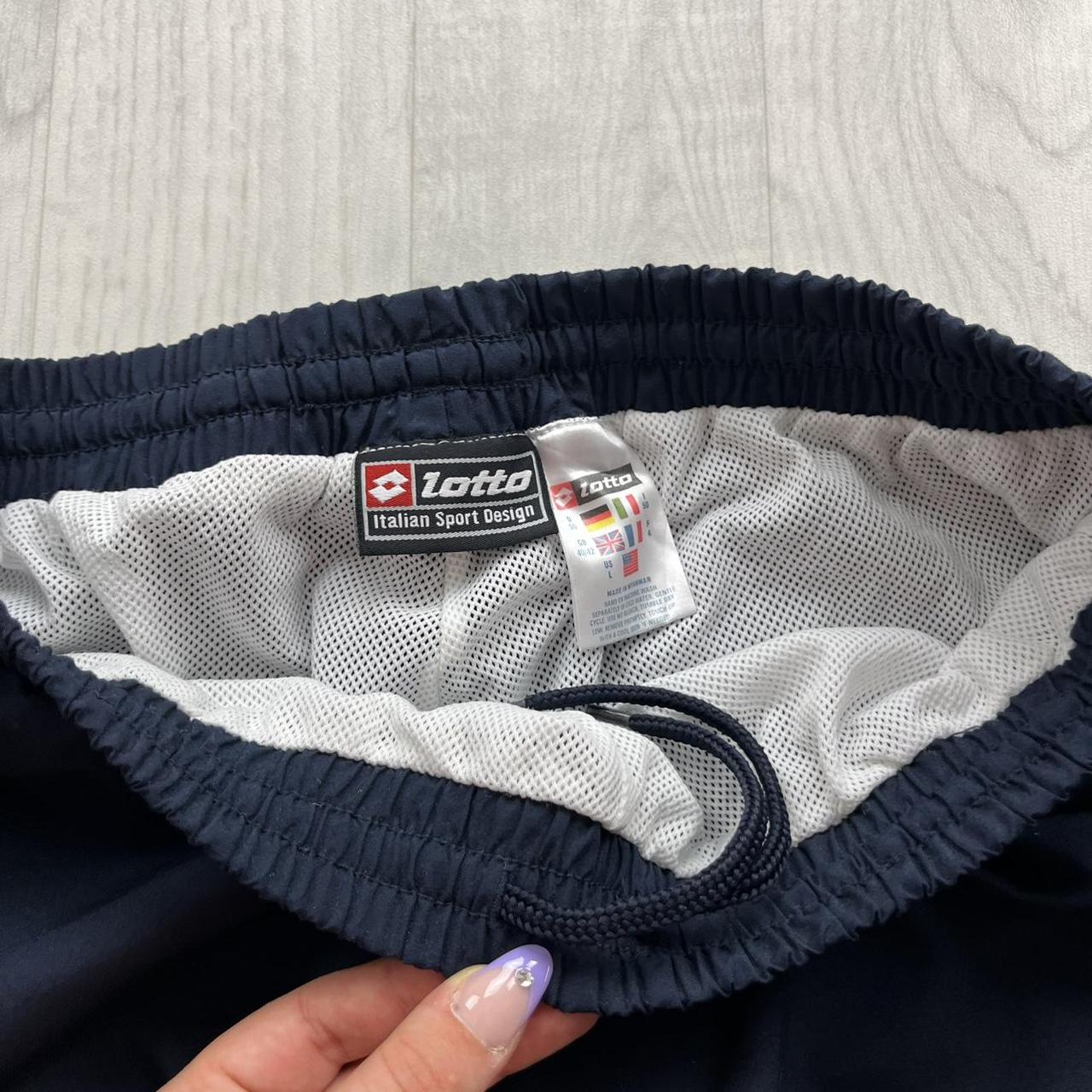 VINTAGE Y2K LOTTO BAGGY TRACKSUIT BOTTOMS NAVY