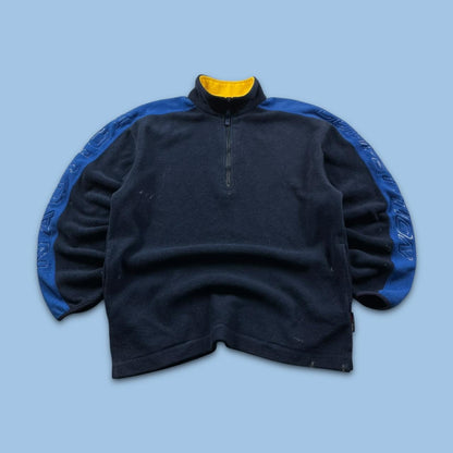 VINTAGE Y2K NAUTICA QUARTER ZIP FLEECE SWEATSHIRT NAVY