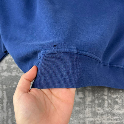 VINTAGE 90s ADIDAS BIG LOGO BOXY SPORTY SWEATSHIRT NAVY