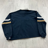 VINTAGE Y2K REEBOK LONG SLEEVE RUGBY POLO SHIRT NAVY