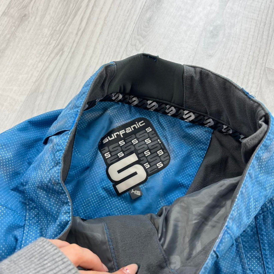 VINTAGE Y2K SURFANIC BAGGY SKI PANTS SALOPETTES BLUE
