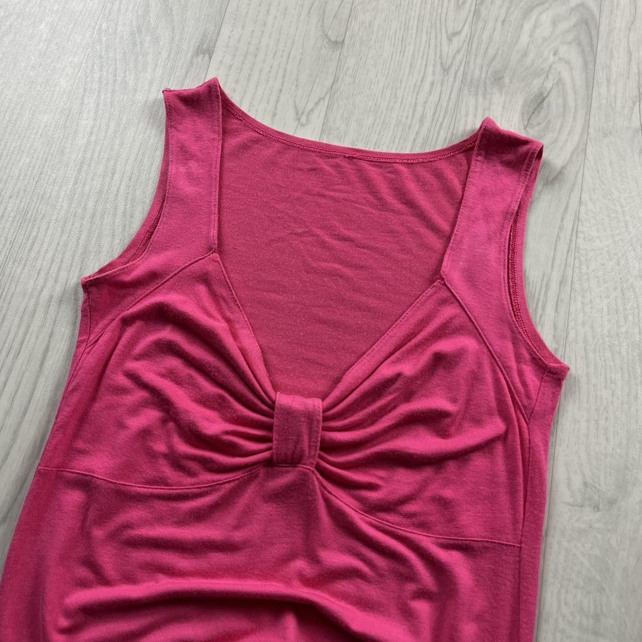 VINTAGE Y2K PINK WRAP TANK TOP
