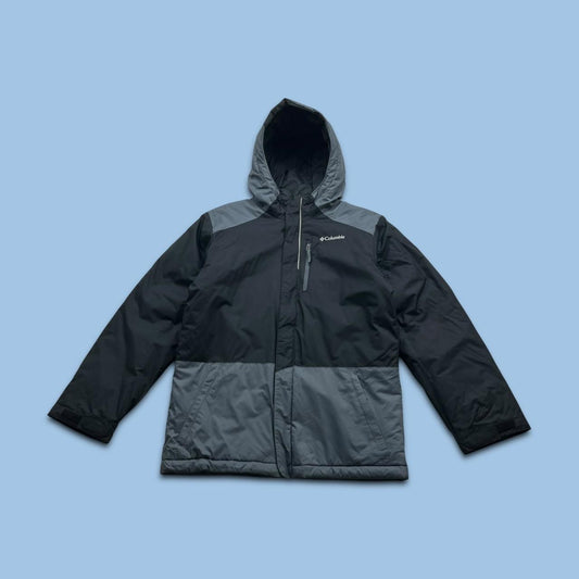 VINTAGE 00s COLUMBIA HOODED JACKET BLACK GREY
