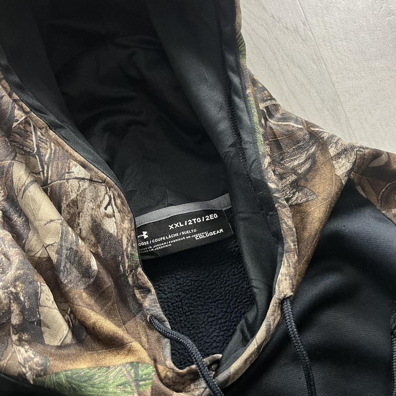 VINTAGE UNDER ARMOUR REALTREE HOODIE CAMO BLACK