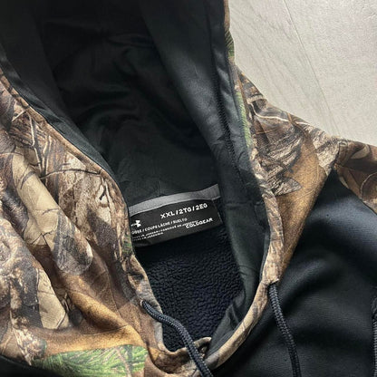 VINTAGE UNDER ARMOUR REALTREE HOODIE CAMO BLACK
