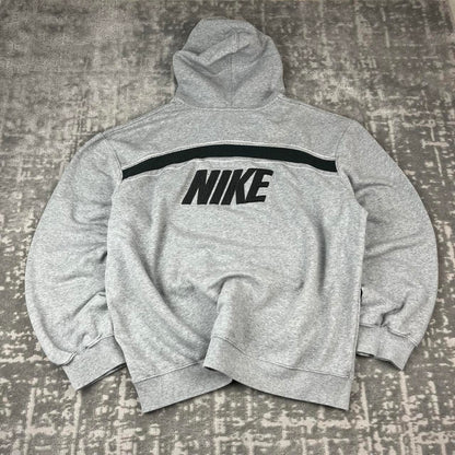 VINTAGE Y2K NIKE SPELL OUT HOODIE GREY