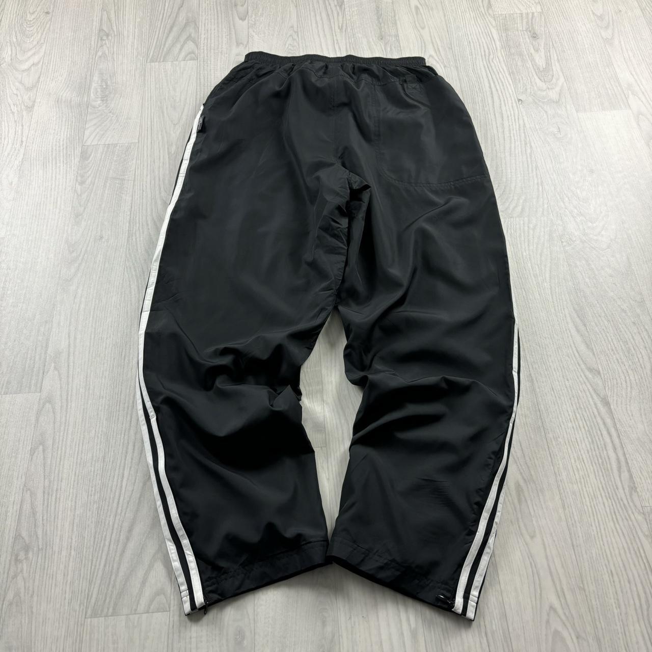 VINTAGE Y2K ADIDAS BAGGY TRACKSUIT BOTTOMS BLACK