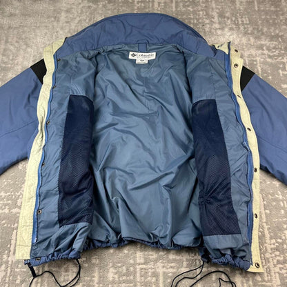 VINTAGE 00s COLUMBIA TECHNICAL UTILITY SKI JACKET BLUE
