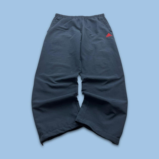 VINTAGE Y2K ADIDAS BAGGY TRACKSUIT BOTTOMS NAVY