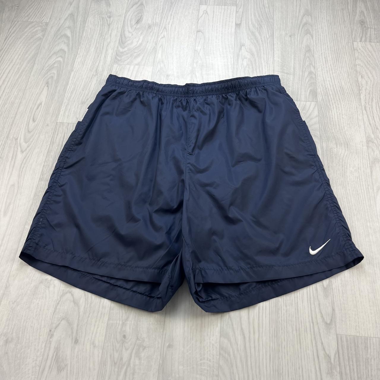 VINTAGE Y2K NIKE LOOSE SPORT SHORTS NAVY