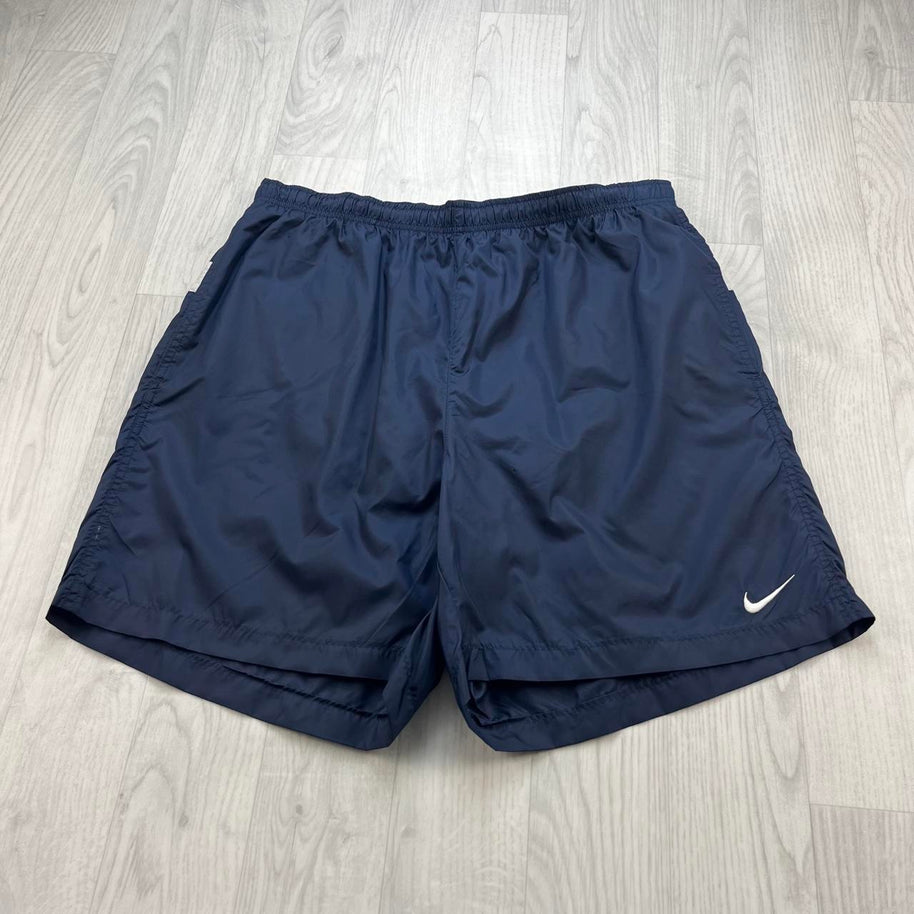 VINTAGE Y2K NIKE LOOSE SPORT SHORTS NAVY
