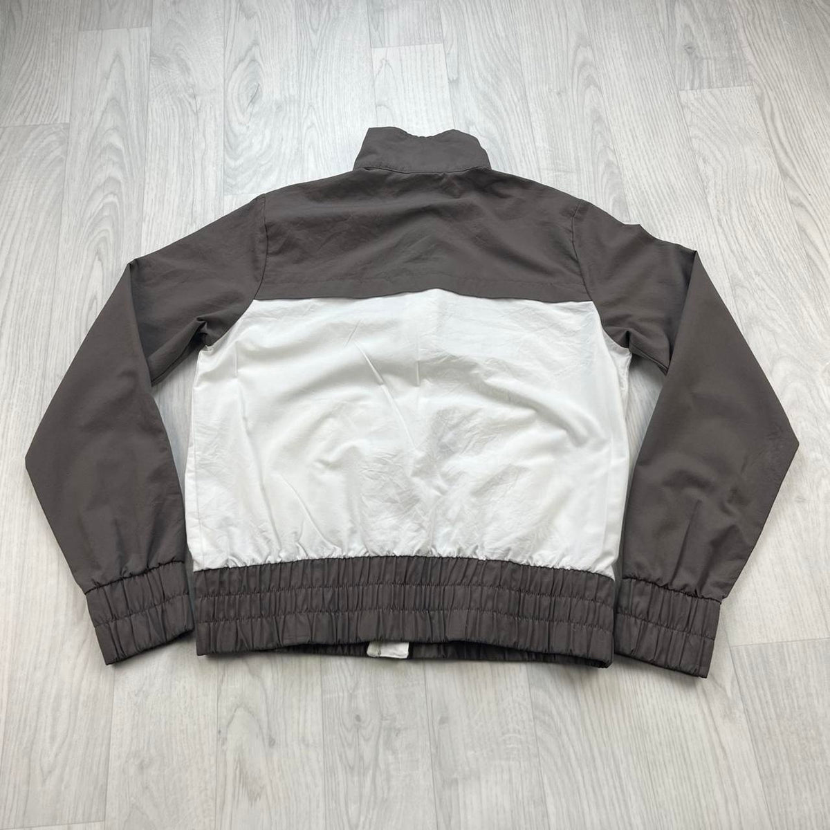 VINTAGE Y2K NIKE WINDBREAKER TRACK JACKET BROWN / WHITE