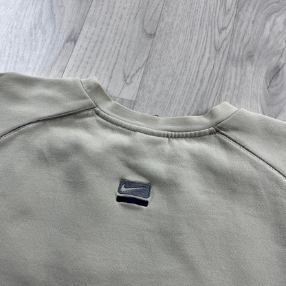 VINTAGE Y2K NIKE SPELL OUT SWEATSHIRT CREAM (S)