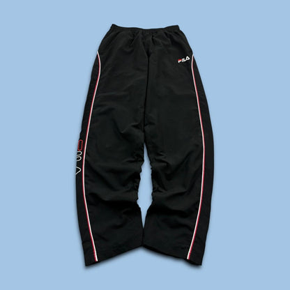 VINTAGE Y2K FILA BAGGY TRACKSUIT BOTTOMS BLACK