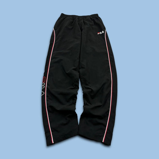 VINTAGE Y2K FILA BAGGY TRACKSUIT BOTTOMS BLACK