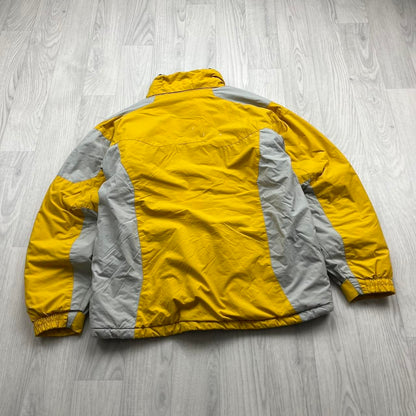 VINTAGE 00s COLUMBIA UTILITY SKI JACKET YELLOW GREY