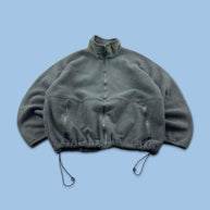 VINTAGE 90s COLUMBIA ZIP UP FLEECE JACKET KHAKI GREEN