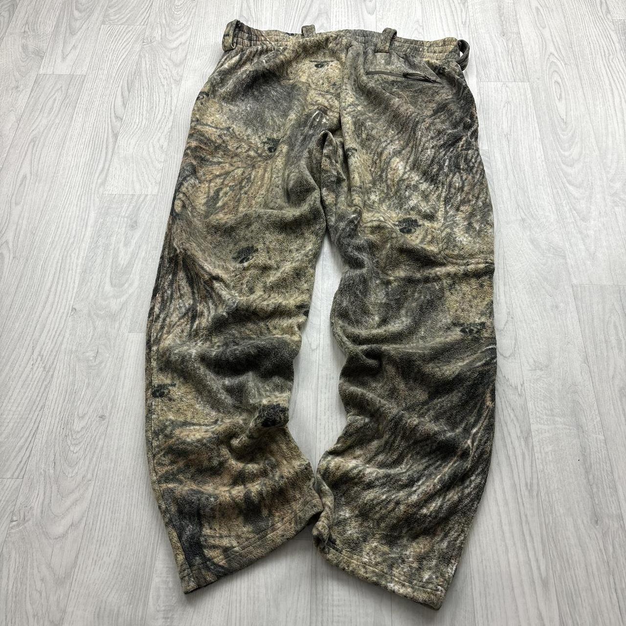 VINTAGE MOSSY OAK REALTREE BAGGY FLEECE CAMO CARGO PANTS