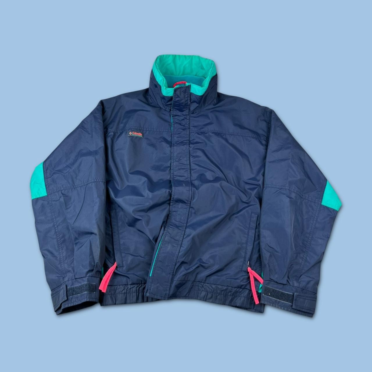 VINTAGE 90s COLUMBIA SKI UTILITY JACKET NAVY