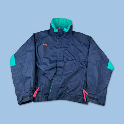 VINTAGE 90s COLUMBIA SKI UTILITY JACKET NAVY