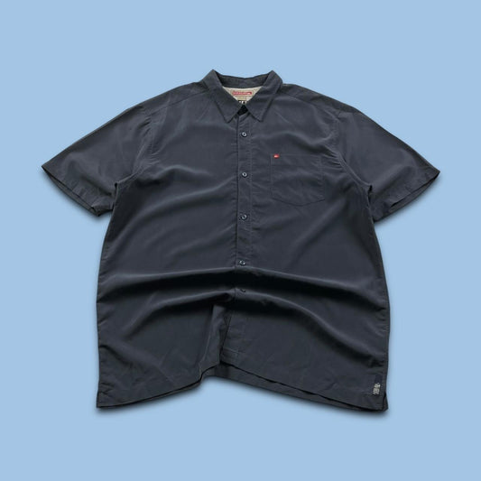 VINTAGE Y2K QUIKSILVER SHORT SLEEVE SHIRT NAVY