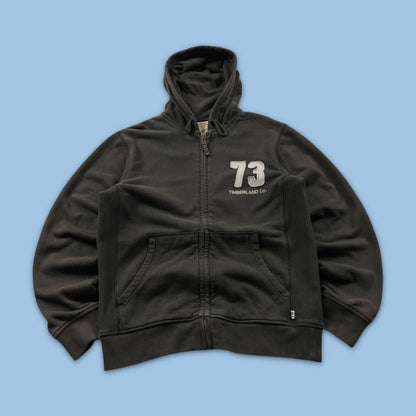 VINTAGE Y2K TIMBERLAND ZIP HOODIE BROWN
