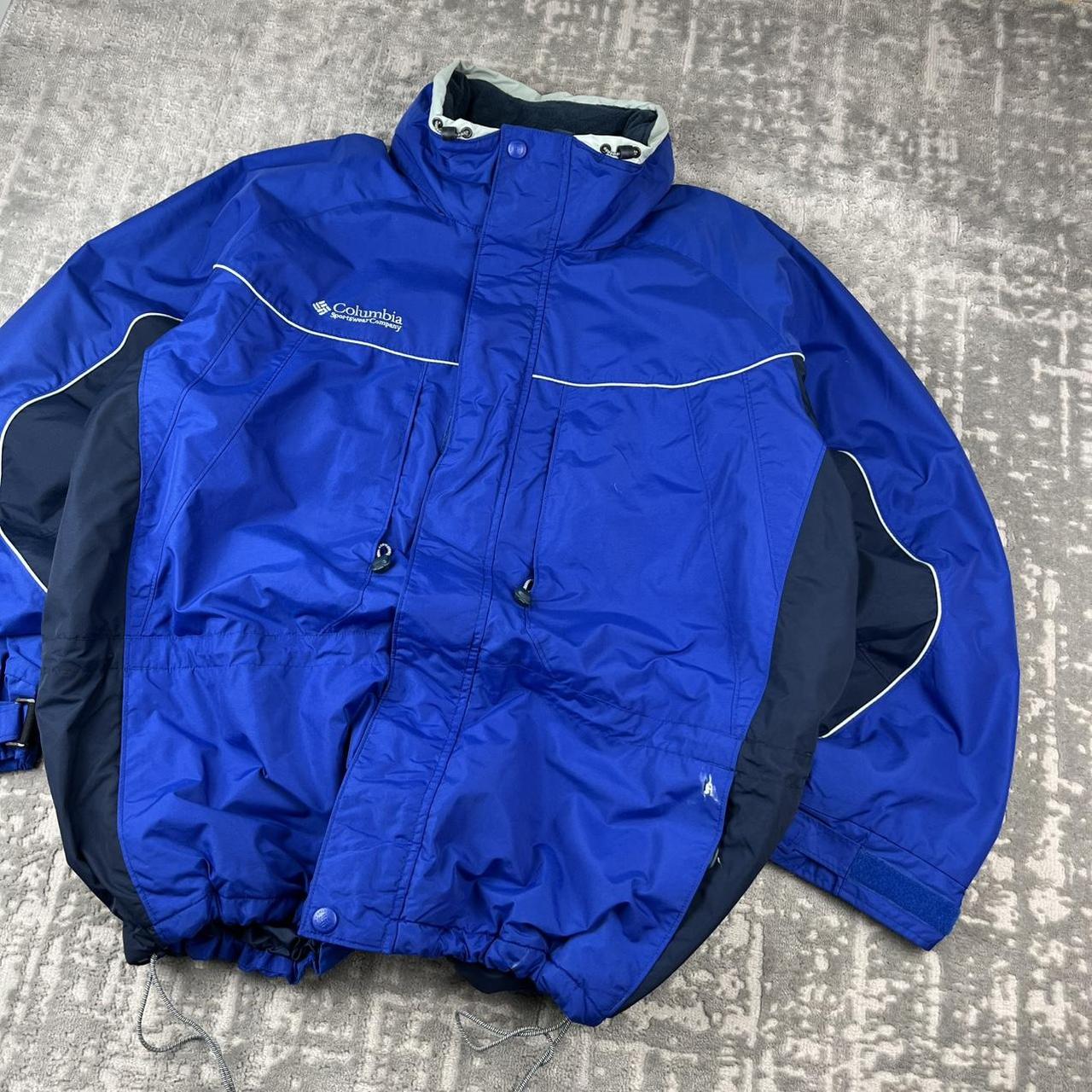 VINTAGE 00s COLUMBIA TECHNICAL PADDED UTILITY JACKET BLUE