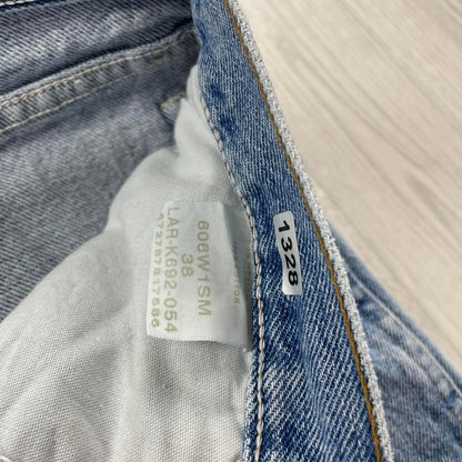 VINTAGE WRANGLER BAGGY LOOSE SKATER JORTS BLUE (38w)