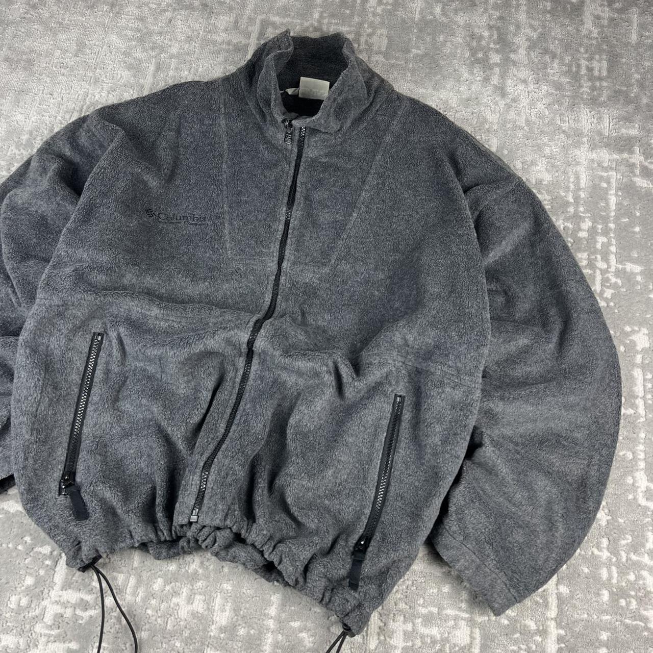 VINTAGE 00s COLUMBIA TECHNICAL FLEECE JACKET GREY