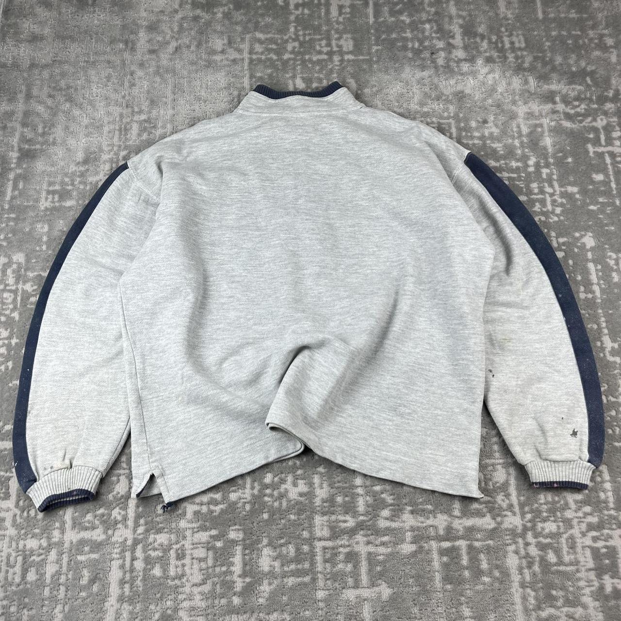 VINTAGE Y2K NIKE QUARTER ZIP SWEATSHIRT GREY