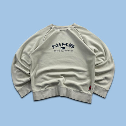 VINTAGE Y2K NIKE SPELL OUT SWEATSHIRT CREAM (S)
