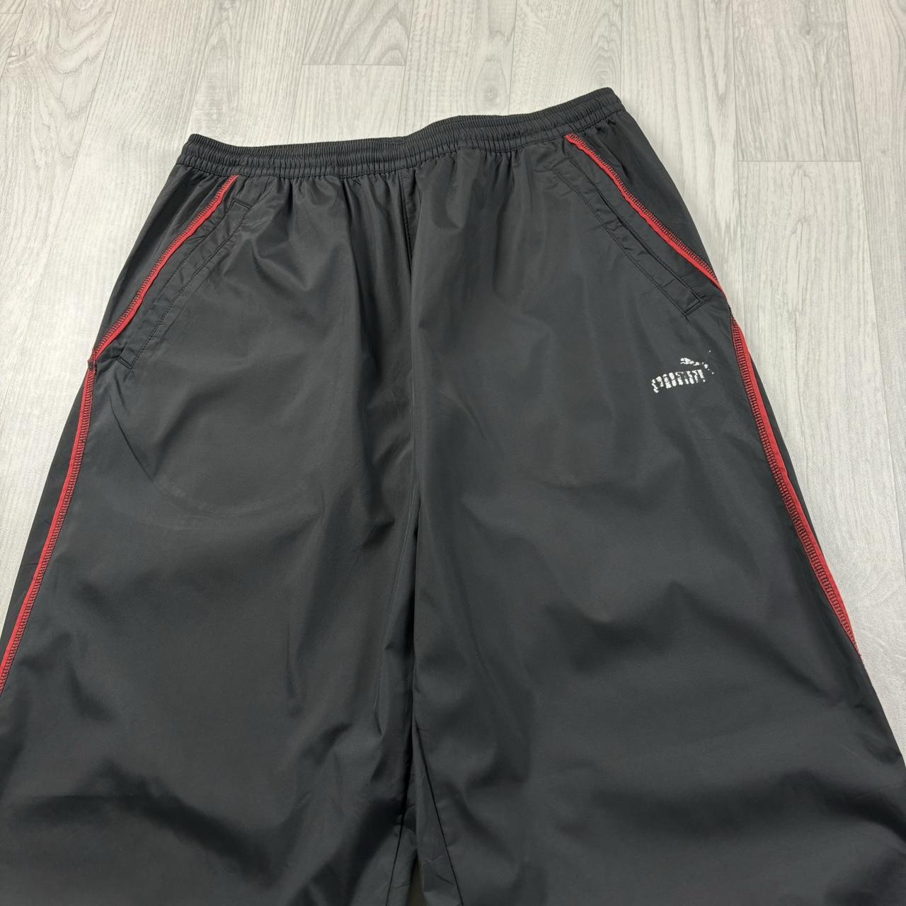 VINTAGE Y2K PUMA BAGGY TRACKSUIT BOTTOMS BLACK
