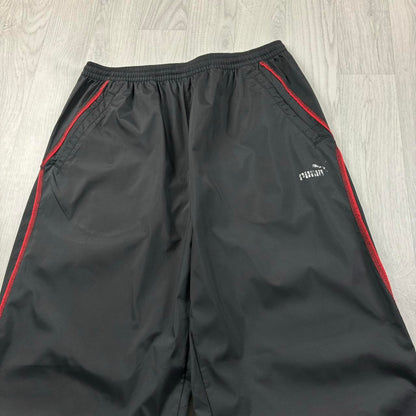 VINTAGE Y2K PUMA BAGGY TRACKSUIT BOTTOMS BLACK