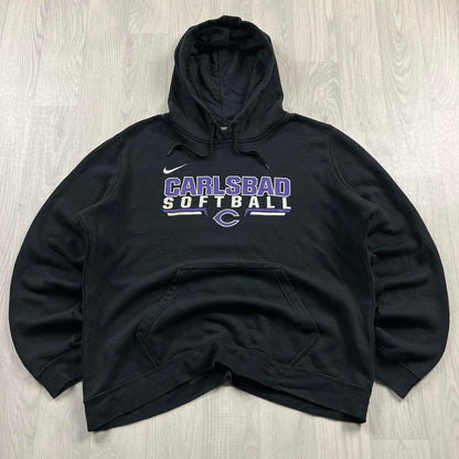 VINTAGE Y2K NIKE GRAPHIC HOODIE BLACK