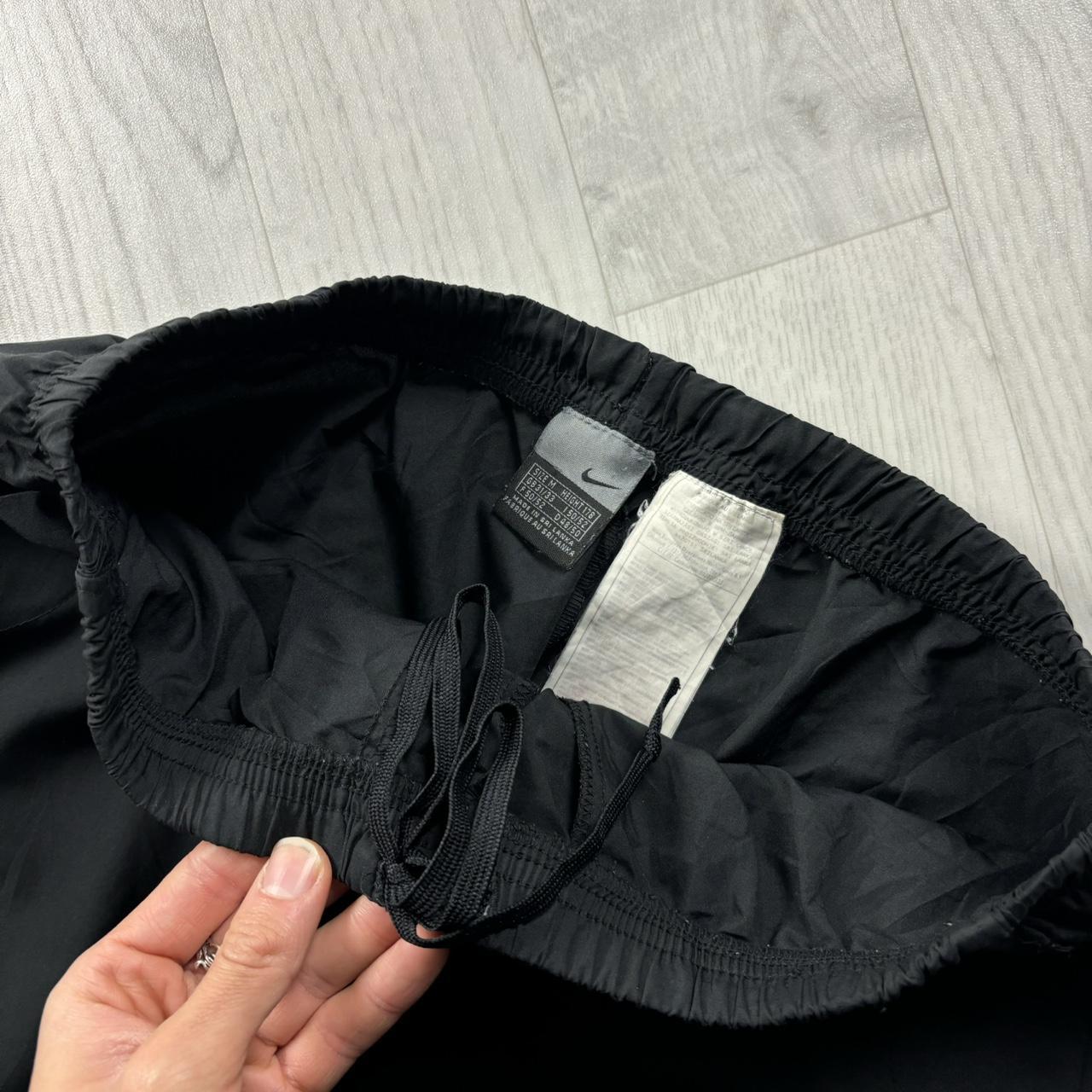 VINTAGE Y2K NIKE STRAIGHT LEG BAGGY TRACKSUIT BOTTOMS BLACK