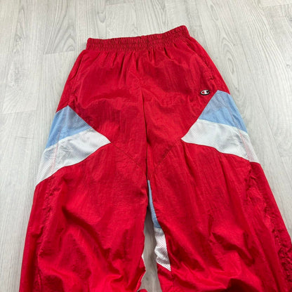 VINTAGE Y2K CHAMPION TECHNICAL BAGGY TRACKSUIT BOTTOMS RED